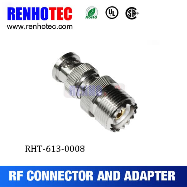 BNC Male Plug To UHF SO239 Female Jack RF Connector Adapter